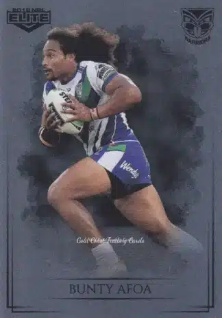 2019 NRL Elite Silver Specials - SS128 Bunty Afoa Warriors