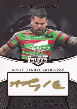 2020 NRL Elite League Sensations Signature Black - LSB12 Adam Reynolds South Sydney Rabbitohs