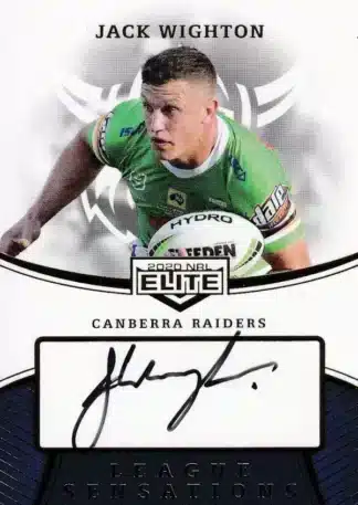2020 NRL Elite League Sensations Signature - LS02 Jack Wighton Canberra Raiders