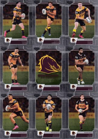 2020 NRL Elite Silver Special Team Set - Brisbane Broncos