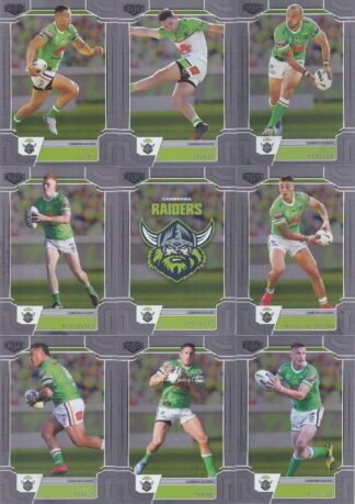 2020 NRL Elite Silver Special Team Set - Canberra Raiders