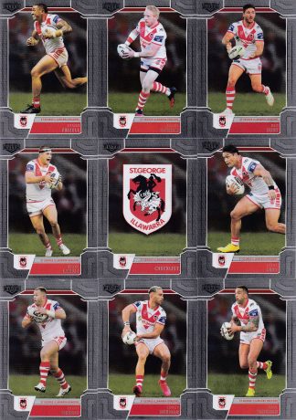 2020 NRL Elite Silver Special Team Set - St George Dragons