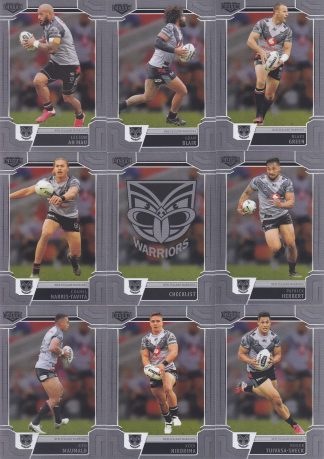 2020 NRL Elite Silver Special Team Set - Warriors