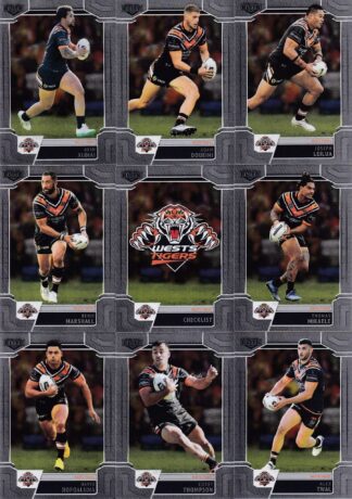 2020 NRL Elite Silver Special Team Set - Wests Tigers