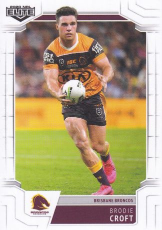 2020 NRL Elite Common Card - Base 004 Brodie Croft Brisbane Broncos