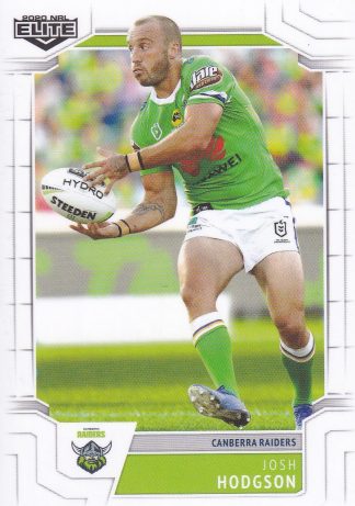 2020 NRL Elite Common Card - Base 013 Josh Hodgson Canberra Raiders