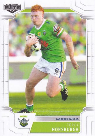 2020 NRL Elite Common Card - Base 014 Corey Horsburgh Canberra Raiders