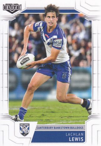 2020 NRL Elite Common Card - Base 022 Lachlan Lewis Canterbury Bulldogs