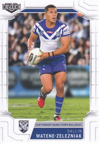 2020 NRL Elite Common Card - Base 027 Dallin Watene-Zelezniak Canterbury Bulldogs