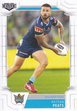 2020 NRL Elite Common Card - Base 042 Nathan Peats Gold Coast Titans