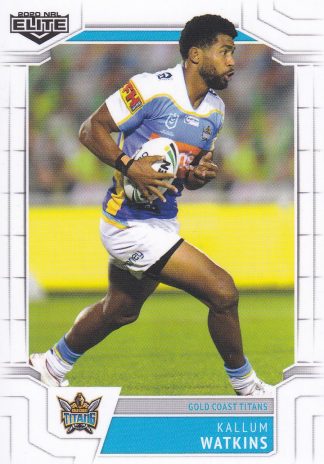 2020 NRL Elite Common Card - Base 045 Kallum Watkins Gold Coast Titans