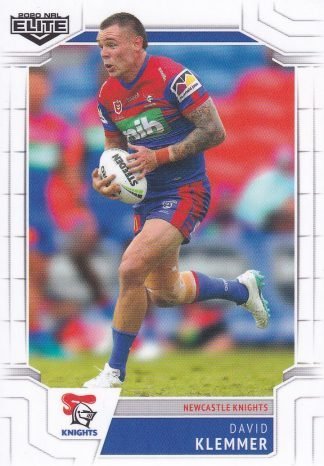 2020 NRL Elite Common Card - Base 067 David Klemmer Newcastle Knights