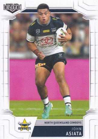 2020 NRL Elite Common Card - Base 074 John Asiata North Qld Cowboys