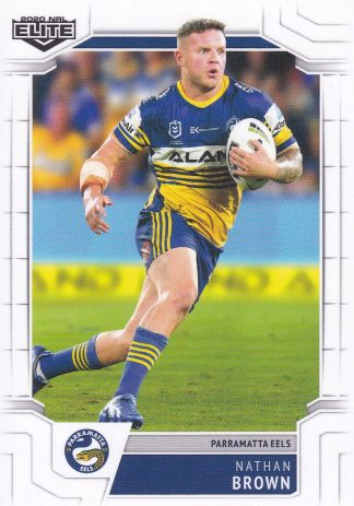 2020 NRL Elite Common Card - Base 084 Nathan Brown Parramatta Eels