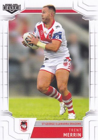 2020 NRL Elite Common Card - Base 115 Trent Merrin St George Dragons