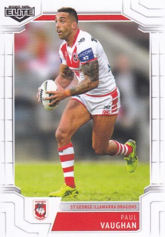 2020 NRL Elite Common Card - Base 117 Paul Vaughan St George Dragons