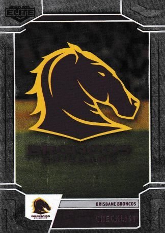 2020 NRL Elite Silver Specials - SS001 Logo Checklist Brisbane Broncos