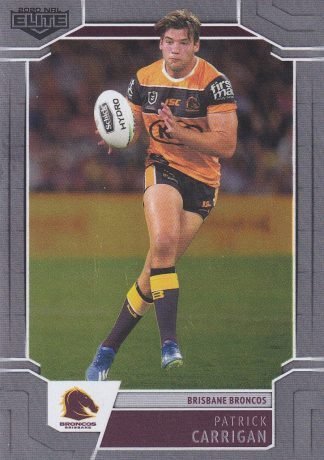 2020 NRL Elite Silver Specials - SS003 Patrick Carrigan Brisbane Broncos