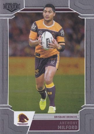 2020 NRL Elite Silver Specials - SS008 Anthony Milford Brisbane Broncos