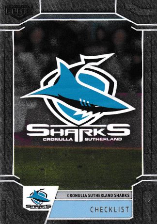 2020 NRL Elite Silver Specials - SS028 Logo Checklist Cronulla Sharks