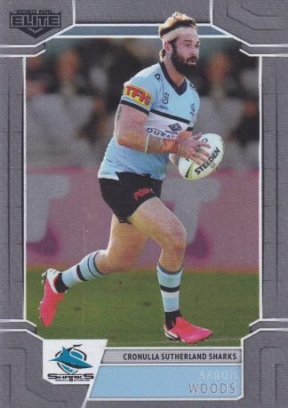 2020 NRL Elite Silver Specials - SS036 Aaron Woods Cronulla Sharks