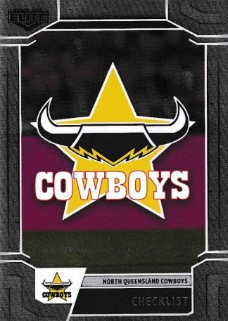 2020 NRL Elite Silver Specials - SS073 Logo Checklist North Qld Cowboys