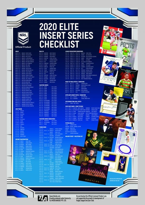 2020 NRL Elite Album With Full Base Set & Silver Specials Set - 144 Cards Each Set - Image 3