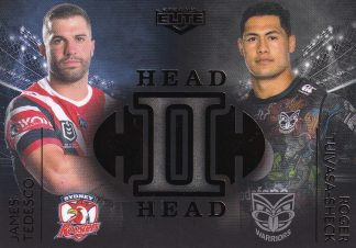 2020 NRL Elite Case Card - HH01 James Tedesco vs Roger Tuivasa-Sheck