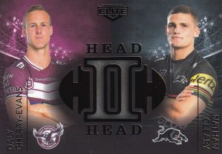 2020 NRL Elite Case Card - HH02 Daly Cherry-Evans vs Nathan Cleary