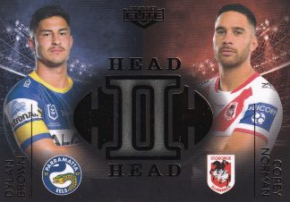 2020 NRL Elite Case Card - HH05 Dylan Brown vs Corey Norman