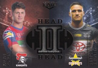 2020 NRL Elite Case Card - HH06 Kalyn Ponga vs Valentine Holmes
