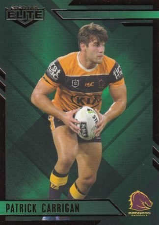 2020 NRL Elite Emerald Mojo - ME003 Patrick Carrigan Brisbane Broncos
