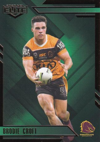 2020 NRL Elite Emerald Mojo - ME004 Brodie Croft Brisbane Broncos