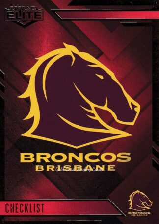 2020 NRL Elite Ruby Mojo - MR001 Logo Checklist Brisbane Broncos