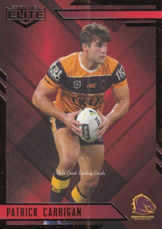 2020 NRL Elite Ruby Mojo - MR003 Patrick Carrigan Brisbane Broncos