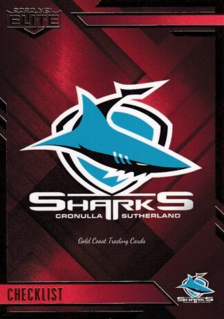 2020 NRL Elite Ruby Mojo - MR028 Logo Checklist Cronulla Sharks
