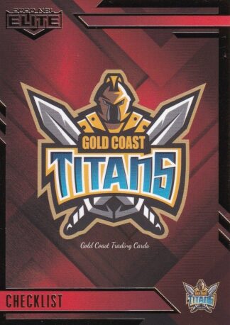 2020 NRL Elite Ruby Mojo - MR037 Logo Checklist Gold Coast Titans