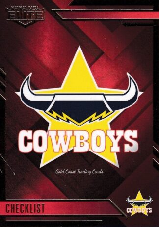 2020 NRL Elite Ruby Mojo - MR073 Logo Checklist North Qld Cowboys