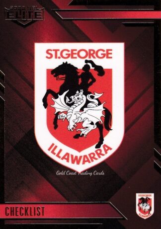 2020 NRL Elite Ruby Mojo - MR109 Logo Checklist St George Dragons
