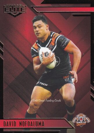 2020 NRL Elite Ruby Mojo - MR142 David Nofoaluma Wests Tigers
