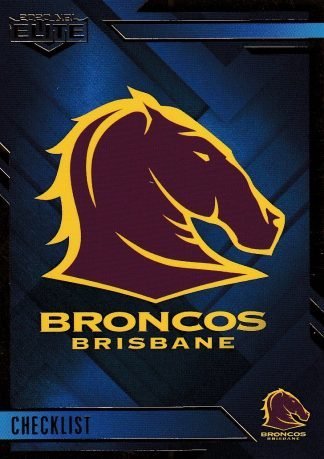2020 NRL Elite Sapphire Mojo - MS001 Logo Checklist Brisbane Broncos