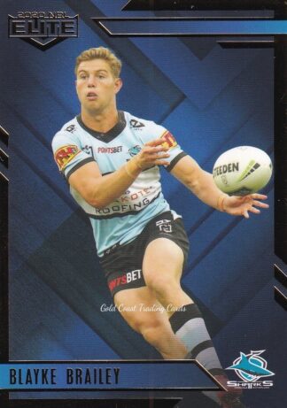 2020 NRL Elite Sapphire Mojo - MS029 Blayke Brailey Cronulla Sharks