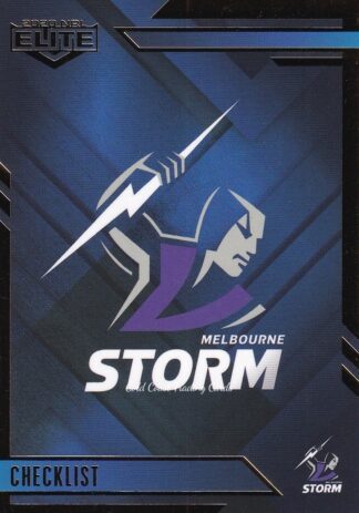 2020 NRL Elite Sapphire Mojo - MS055 Logo Checklist Melbourne Storm