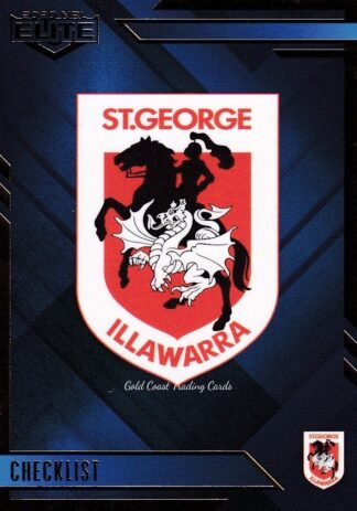 2020 NRL Elite Sapphire Mojo - MS109 Logo Checklist St George Dragons