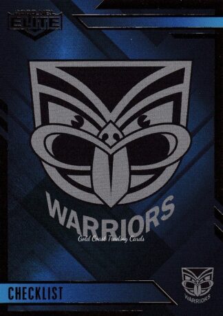 2020 NRL Elite Sapphire Mojo - MS127 Logo Checklist Warriors