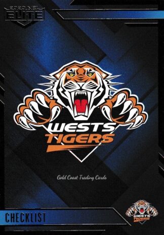 2020 NRL Elite Sapphire Mojo - MS136 Logo Checklist Wests Tigers