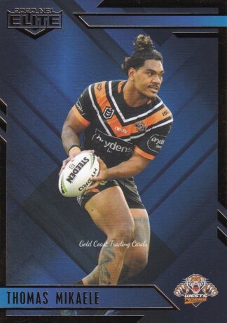 2020 NRL Elite Sapphire Mojo - MS141 Thomas Mikaele Wests Tigers