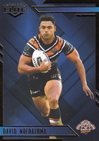 2020 NRL Elite Sapphire Mojo - MS142 David Nofoaluma Wests Tigers
