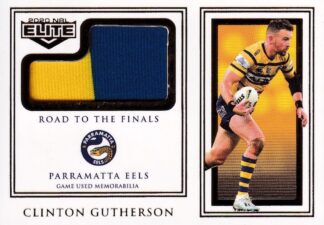 2020 NRL Elite Road To Finals Patch - RFJ06 Clinton Gutherson Parramatta Eels