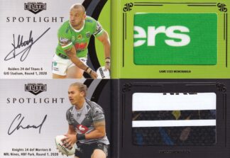 2020 NRL Elite Spotlight Jersey Patch Signatures